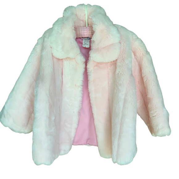 FAUX FUR 4T LONG SLEEVEE WITH COLLAR - Picture 1 of 4